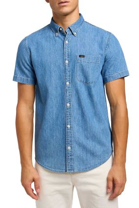 Chemise LEE BUTTON Shasta Blue 