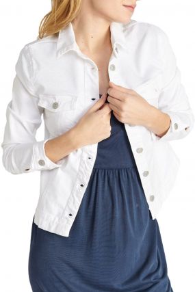 Blouson en jean LE TEMPS DES CERISES LILLY White