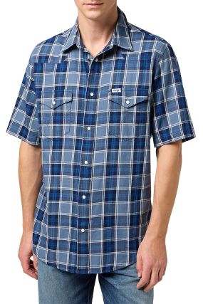 Chemise WRANGLER WESTERN In Bleu