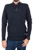 Pull TEDDY SMITH PARBOUR Total Navy  chiné