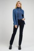 Pantalon LEE MARION STRAIGHT VELOURS Black