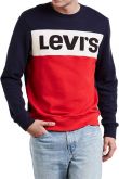Sweat LEVIS PIECED GRAPHIC Peacoat/Marshmallow/Chinese Red