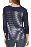 Tee-shirt TOM TAILOR STRIPED Knitted navy