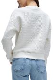Sweat SALSA JACQUARD Ecru