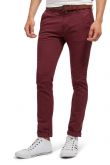 Chino TOM TAILOR SOLID Deep burgundy red