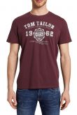 Tee Shirt TOM TAILOR LOGO Bordeaux