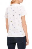 Tee Shirt TOM TAILOR Offwhite Colorful Design 