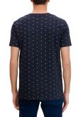 Tee-Shirt TOM TAILOR Navy Abstract Flower Print 