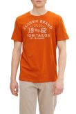 Tee Shirt TOM TAILOR Gold flame orange 