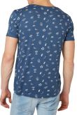Tee-shirt TOM TAILOR ALLOVER PRINTED Duck blue