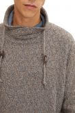 Sweat TOM TAILOR Navy White Brown Mouline