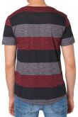 Tee-shirt TOM TAILOR STRIPED Burgundy red