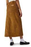 Jupe longue WRANGLER CORDUROY Cognac