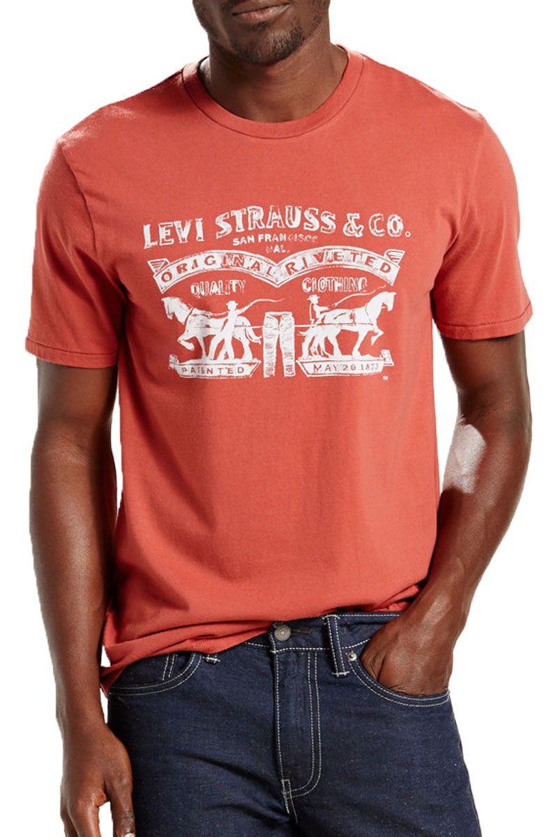 Levi's T-Shirts Graphic Homme Marron