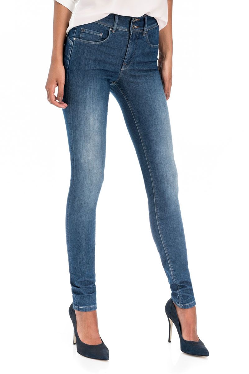 Jean MYSTERY Mystery Slim Jeans Jean Salsa en coloris Bleu Femme Vêtements Jeans Jeans coupe droite 