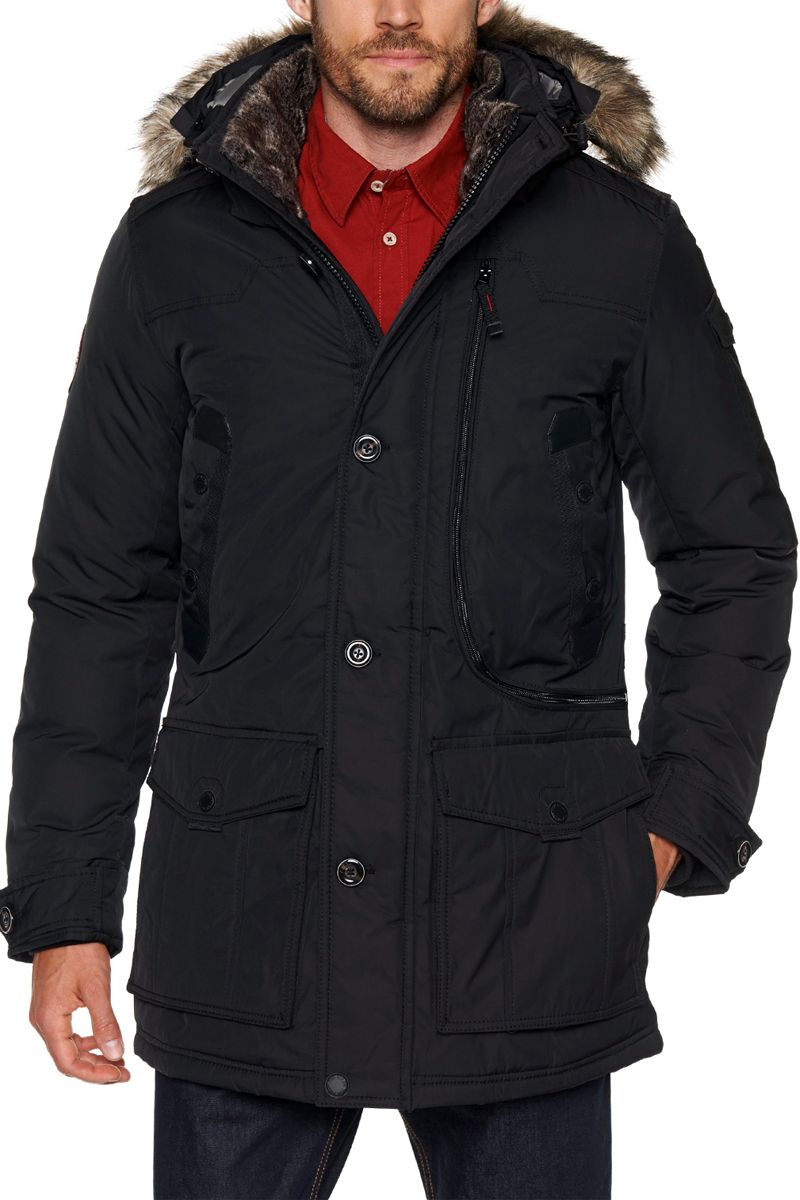 MANTEAU TOM TAILOR HEAVY SNOWCOAT 35215750010 NOIR IMAJEANS.FR