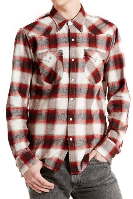Chemise LEVIS BARSTOW WESTERN Sun dried tomato plaid