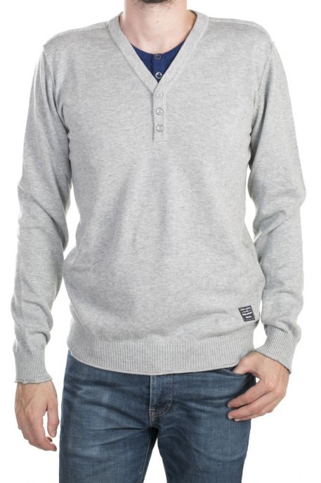 PULL TEDDY SMITH PANSON Gris chine