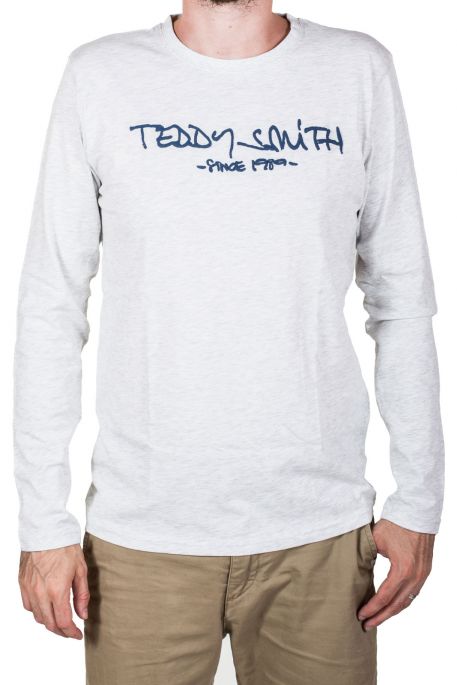 Tee-shirt TEDDY SMITH TICLASS 3 White melange