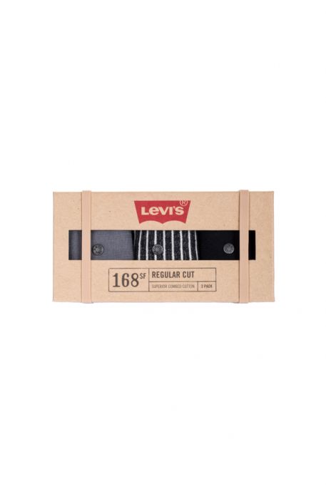 Chaussettes LEVIS® 3 PACK SOCKS Dark grey