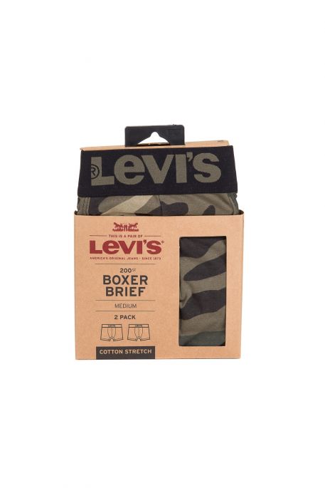 Boxer LEVIS BRIEFS Olive (pack x2)
