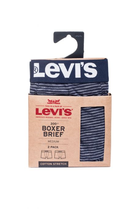 Boxer LEVIS BRIEFS Indigo stripe (pack x2)