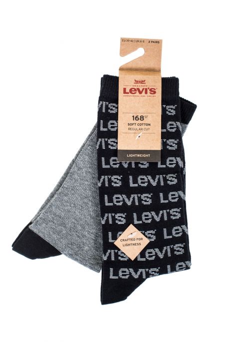 Chaussettes LEVIS® 168SF 2 PACK Caviar