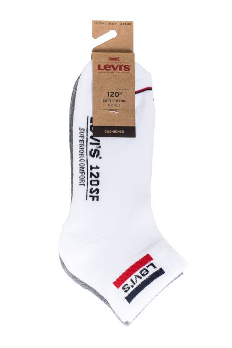 Chaussettes LEVIS® 120 SF 2 PACK White Grey