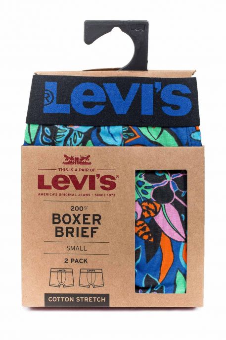 Boxer LEVIS BRIEFS Blue Hawaien (pack x2)