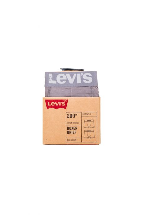 Boxer LEVIS BRIEFS Grey (pack x2)