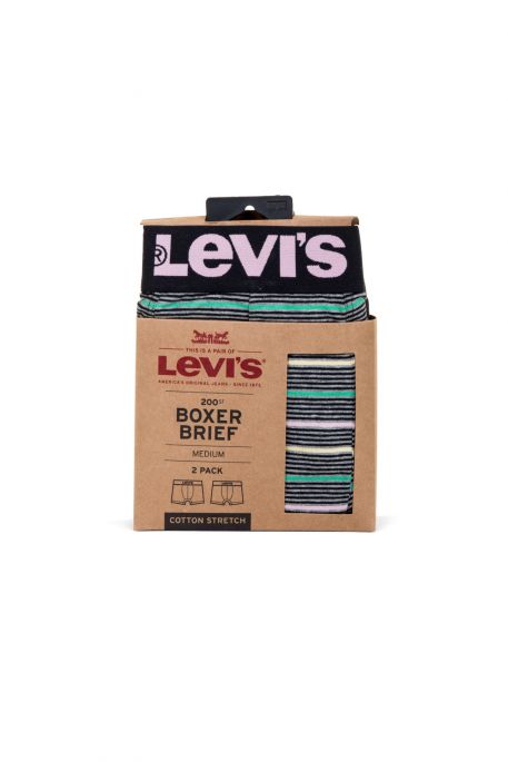 Boxer LEVIS BRIEFS Jet black (pack x2)