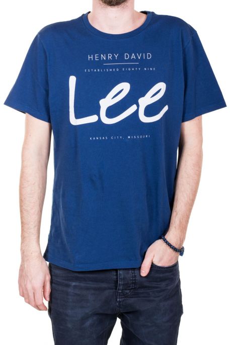 Tee-shirt LEE HENRY DAVID Bleu