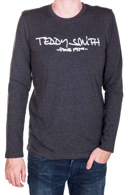 Tee Shirt TEDDY SMITH TICLASS Anthracite Chiné