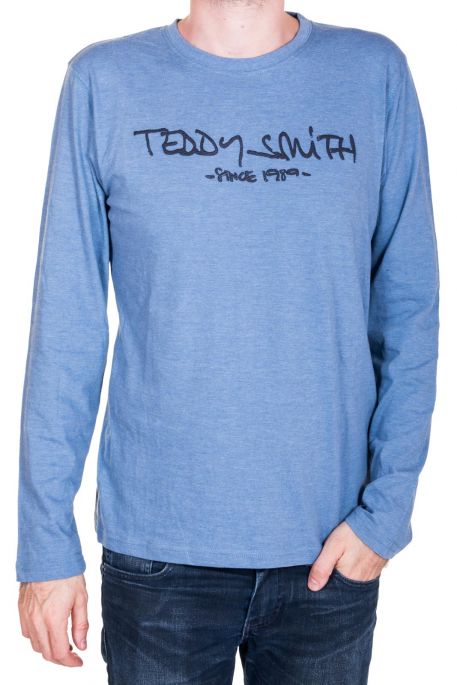 Tee Shirt TEDDY SMITH TICLASS Coronet Blue Chiné 