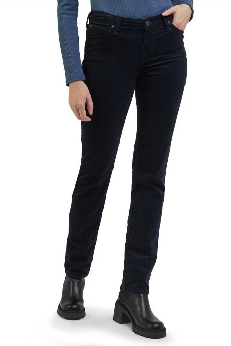 Pantalon LEE MARION STRAIGHT VELOURS Black