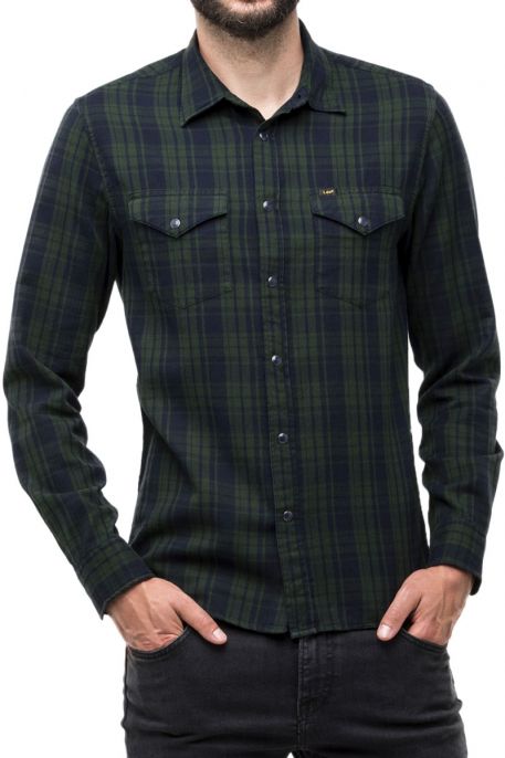 Chemise LEE WESTERN Forest green