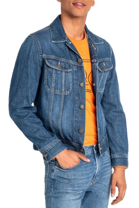 Blouson en jean LEE SLIM RIDER JACKET Flick Dark