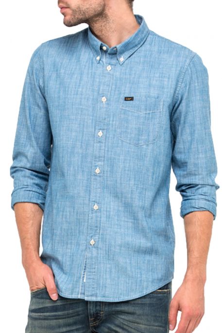 Chemise Lee Button Down Blue Ice