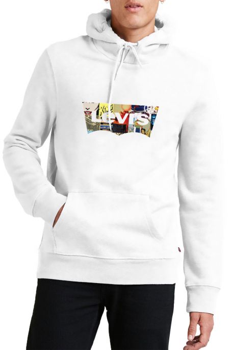 Sweat LEVIS GRAPHIC HOODIE Festival White