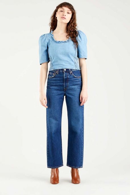 Jean LEVIS RIBCAGE STRAIGHT ANKLE Noe Down