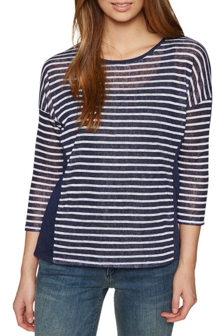TEE SHIRT TOM TAILOR STRIPED Knitted navy