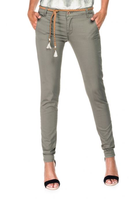 Pantalon SALSA COLETTE CHINO Vert