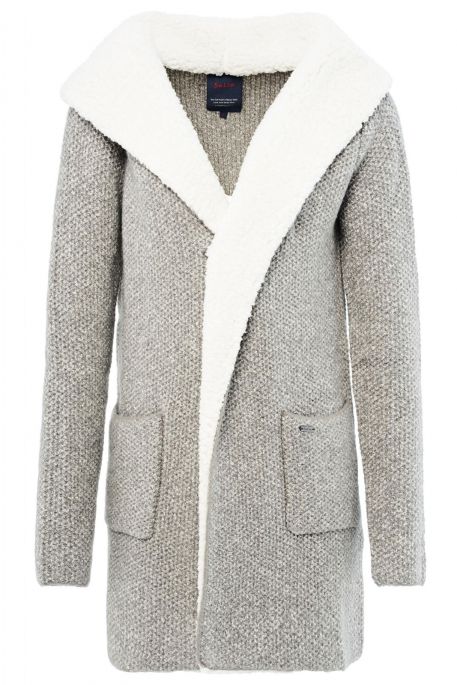 manteau gris cache cache