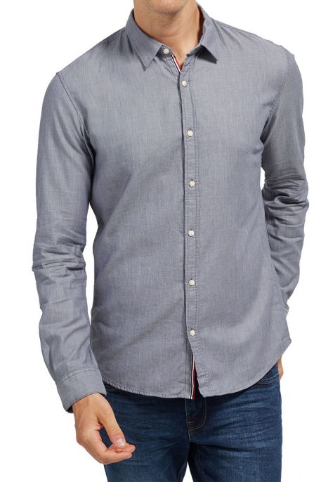 Chemise TOM TAILOR FITTED Night sky blue