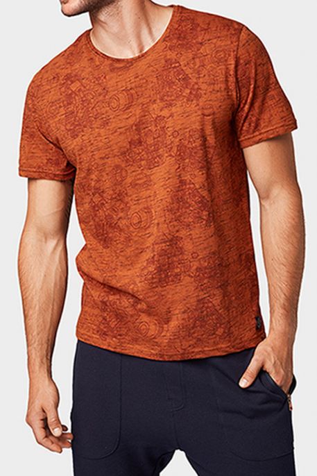Tee shirt TOM TAILOR ALL OVER Spicy Red 