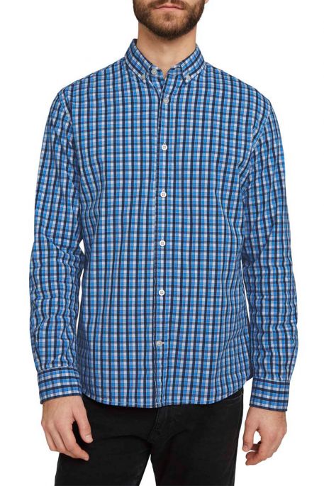 Chemise TOM TAILOR CARREAUX Blue Check