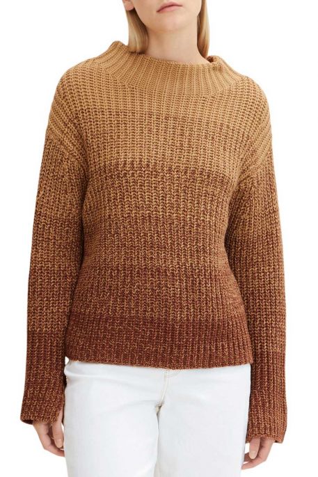 Pull TOM TAILOR Camel Knitted Gradient 