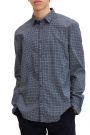 Chemise TOM TAILOR Navy Scratched Check Print 