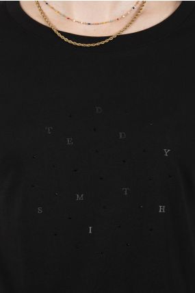 Tee Shirt TEDDY SMITH SHANIA Noir