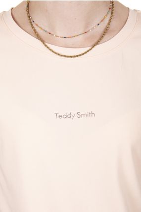 Tee Shirt TEDDY SMITH RIBELLE Peach
